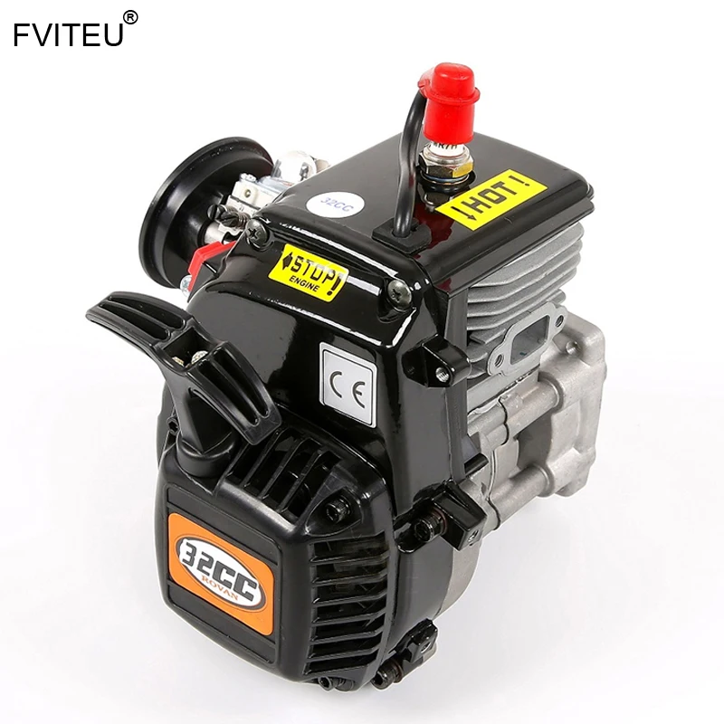

FVITEU 32cc 4 bolts Engine Set with chinese spark plug and carburetor for 1/5 Hpi Rovan KM Baja 5b 5t 5sc Losi 5ive T