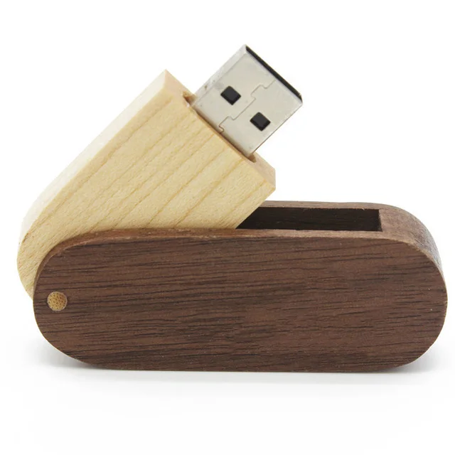 Jaster логотип на заказ деревянные вращающиеся деревянные usb флэш-накопитель 4 ГБ 8 ГБ 16 г 32 Гб 64 Гб карта памяти лазерная гравировка подарки - Цвет: A