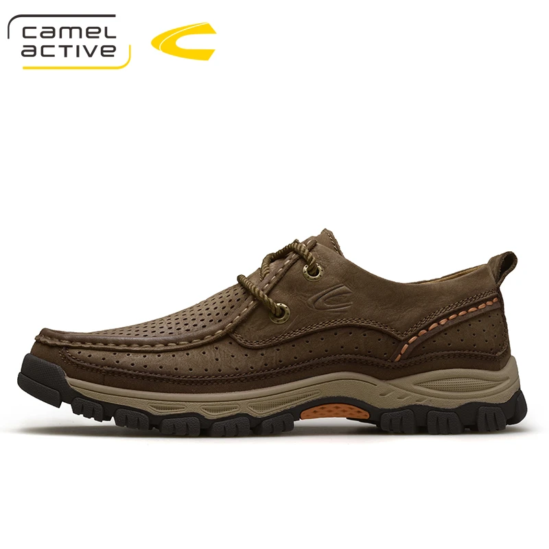 Мужская Спортивная обувь Camel Active черная водонепроницаемая из натуральной кожи