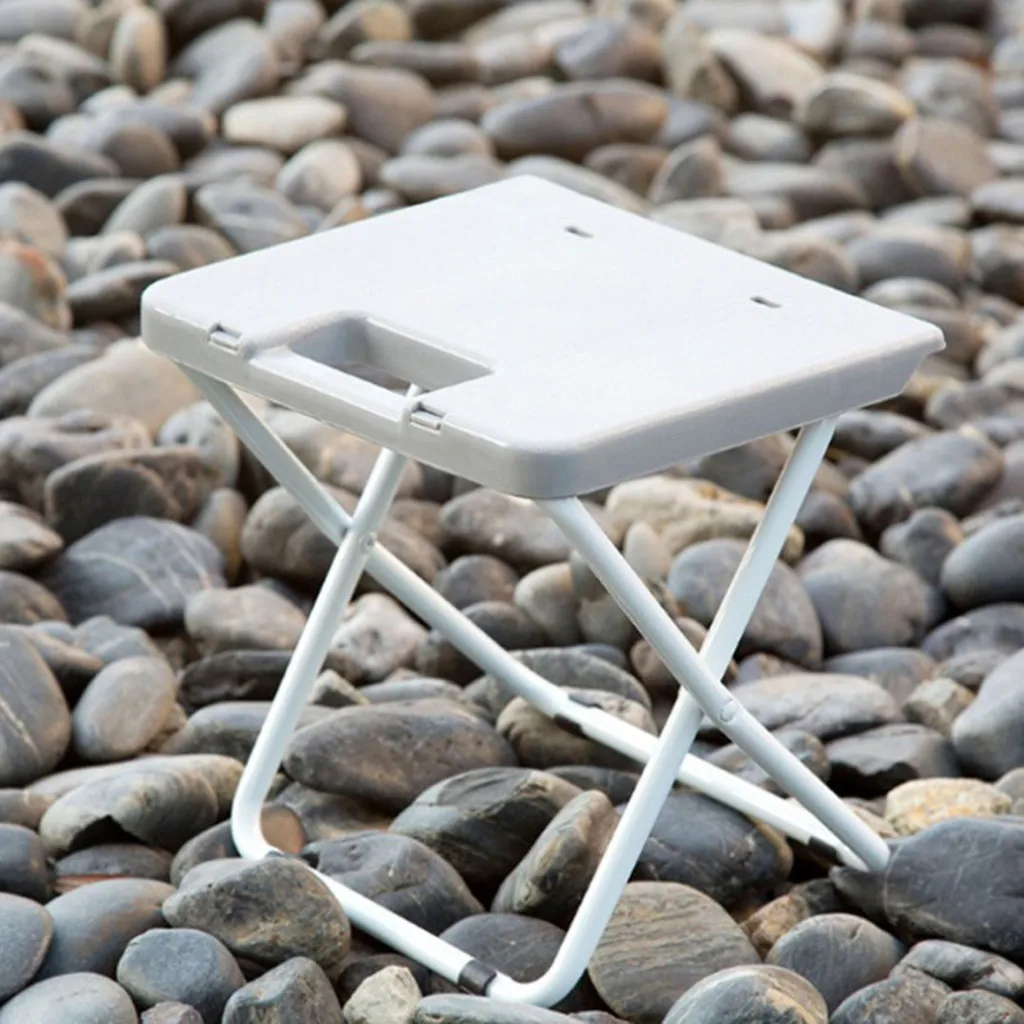 Складной стул для кемпинга удобное пластиковое Складное Сиденье рыбалки