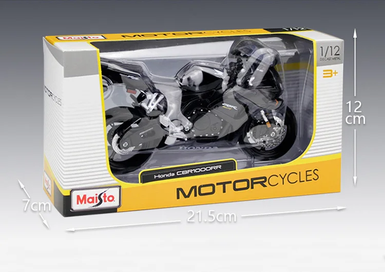 Коллекционная модель спортивного гоночного мотоцикла Maisto 1:12 Honda CBR 1000RR|Модели