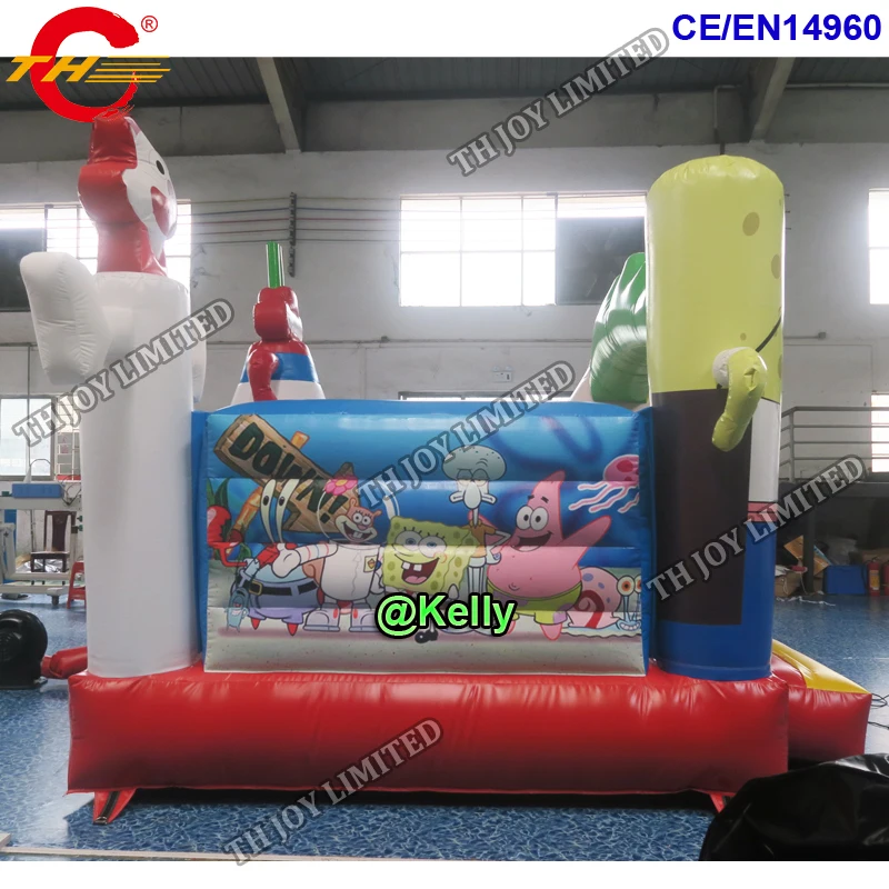 Бесплатная доставка двери мультфильм prinitng надувной батут для продажи