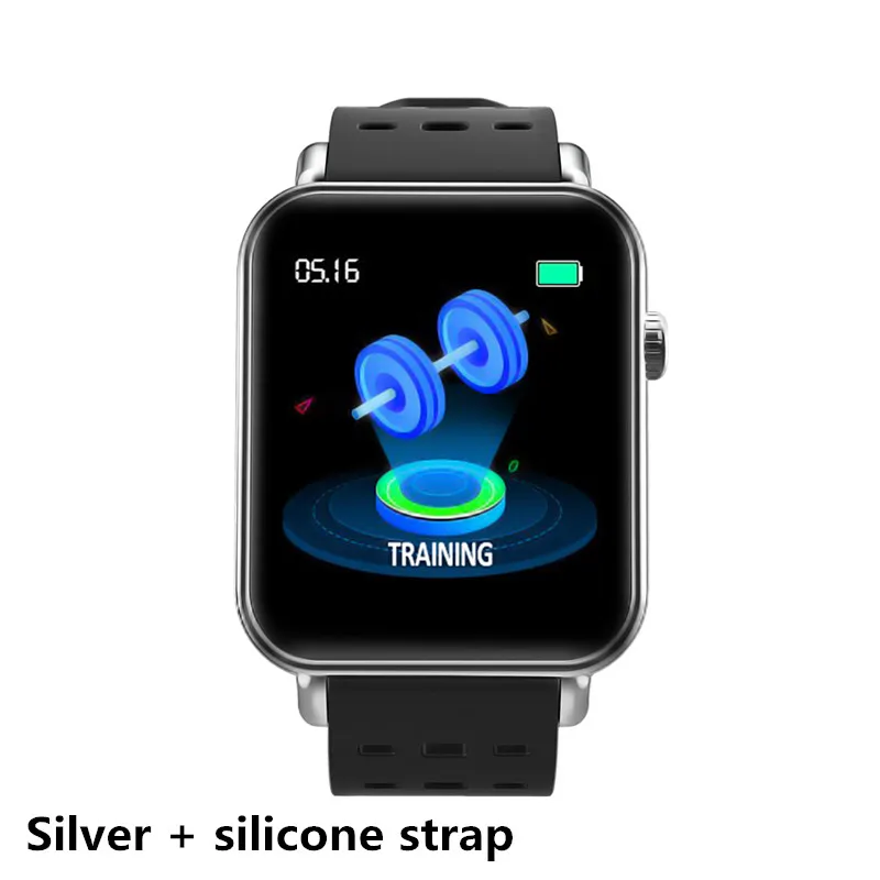 silver Silica gel Y6 pro, умный Браслет, фитнес-браслет, сердечный ритм, кровяное давление, информация о кислороде, напоминает, смарт-браслет, фитнес-трекер, PK B57 - Цвет: silver Silica gel