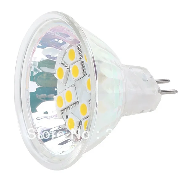 Бесплатная доставка SMD 5050 LED MR16 12 шт. DC/AC 12V & 24V 2 4 W Поддержка затемнения 5 шт./лот