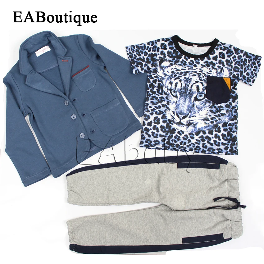 EABoutique Новая мода детская спортивная Одежда Устанавливает дети мальчики