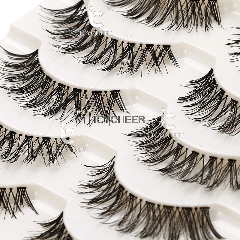 5 Pairs Beauty Makeup Handmade Long Natural Eye Lashes False Eyelashes Extension | Красота и здоровье