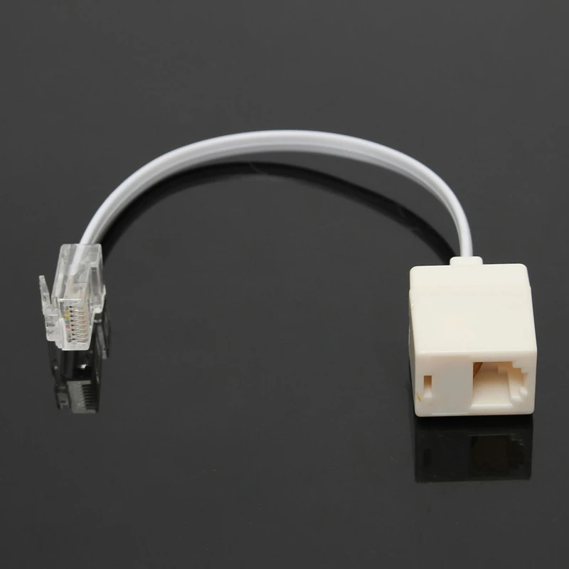 Кабель переходник RJ11 6P4C мама Ethernet RJ45 8P8C папа F/M|Кабели| |