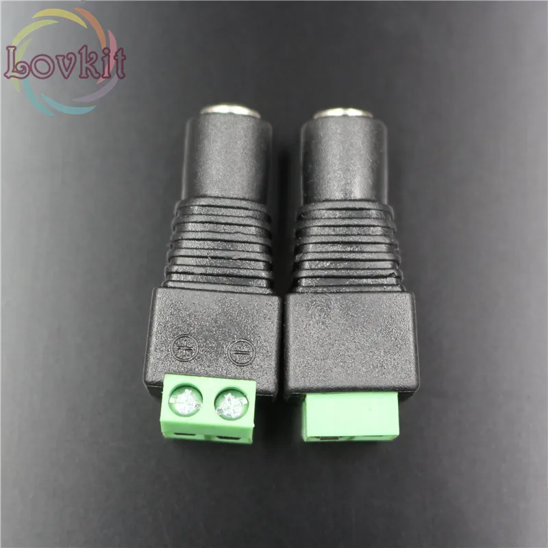 50/сумка гнездовой разъем Вилки для 5050/3528 SMD Светодиодная лента sigle цвет света DC