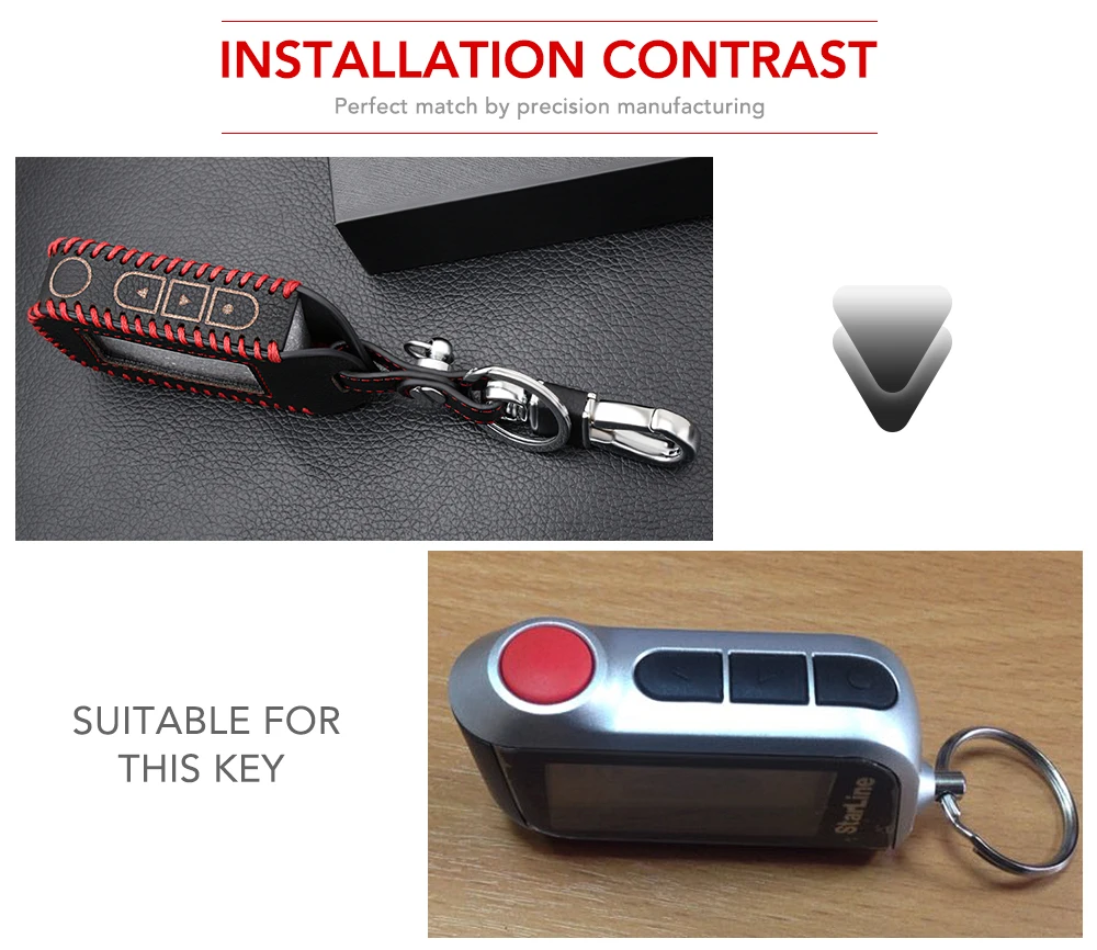 Кожаный чехол для ключей русской версии двусторонняя Автомобильная