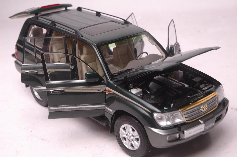 1:18 литая модель для Toyota Land Cruiser LC100 2009 зеленый внедорожник игрушечный автомобиль миниатюрный коллекционный подарок