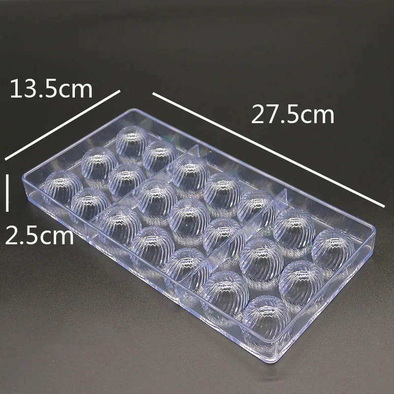 21 отверстие форма винта шоколада жесткие пластиковые инструменты для выпечки Diy