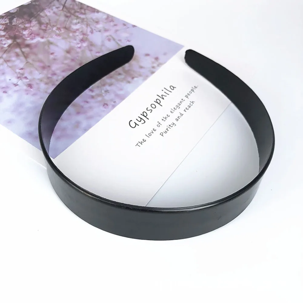 20 шт./лот 25 мм в ширину без зубьев повязки для волос модные девушки пластиковые