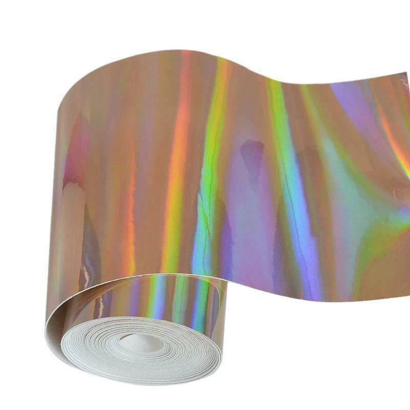 Light gold 15x50 см зеркальный голографическая блестящей ткани Искусственная кожа для бантами комплект из туфель платье ткань ремесленничество - Цвет: Light gold