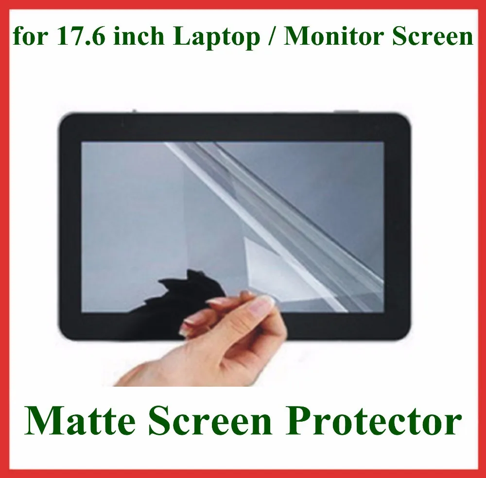 

100pcs Anti-glare Matte Screen Protector Protective Film 17.6 inch for Laptop Notebook Monitor Size 382x215mm 16:9