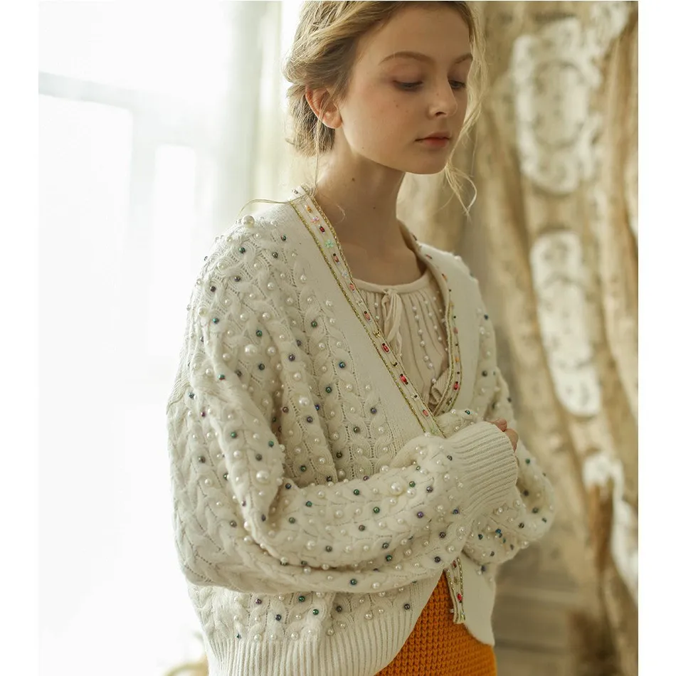 2019 весна оригинальный дизайн для женщин Винтаж Свободные свитеры ручной работы