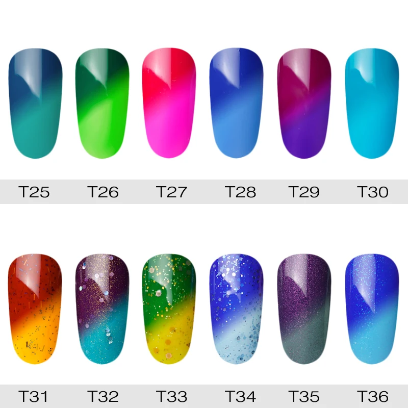 NAILWIND 7 мл хамелеон изменяющийся от температуры УФ гель лак для ногтей замочить