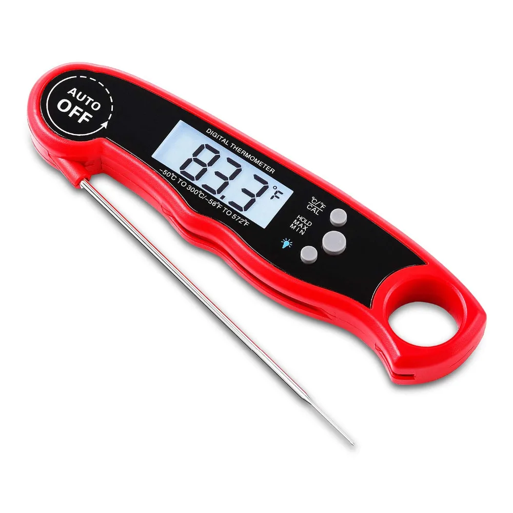 Мгновенное считывание цифровой термометр для мяса-водонепроницаемый ультра