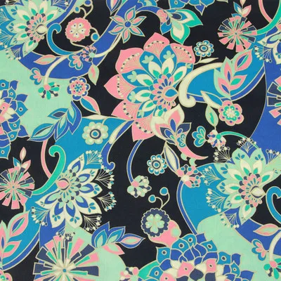 color 8 1 метр хлопок ткань с цветочным принтом ручной работы DIY одежды платье детская одежда хлопок T530 - Цвет: color 8