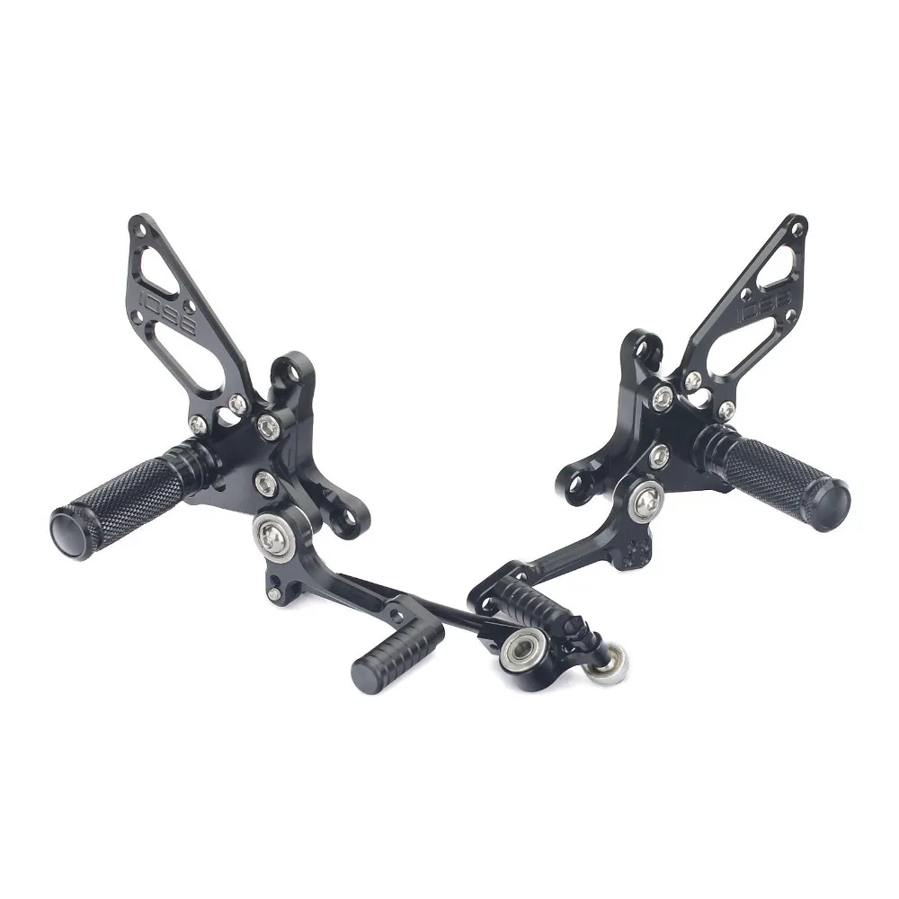 

BIKINGBOY Rearsets Rear Sets Foot Pegs Rests For Ducati 848 1098 1198 Footpegs Footrests Adjustable Motorcycle Racing Billet