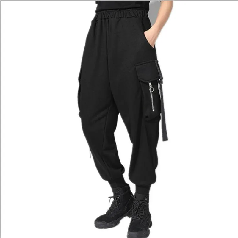 2019 Plus Size Harem Pants Women Spring elastic waistband Long Wide Leg CasualHigh quality material Loose Trousers Pantal | Женская