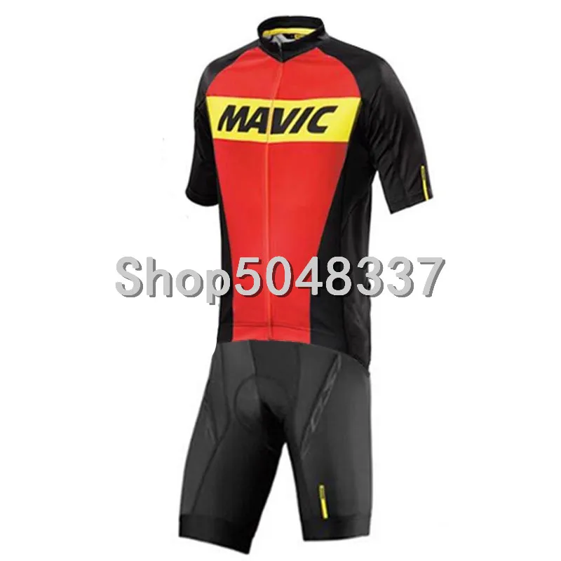 Mavic Подгонянный триатлонный костюм Велоспорт Джерси с коротким рукавом