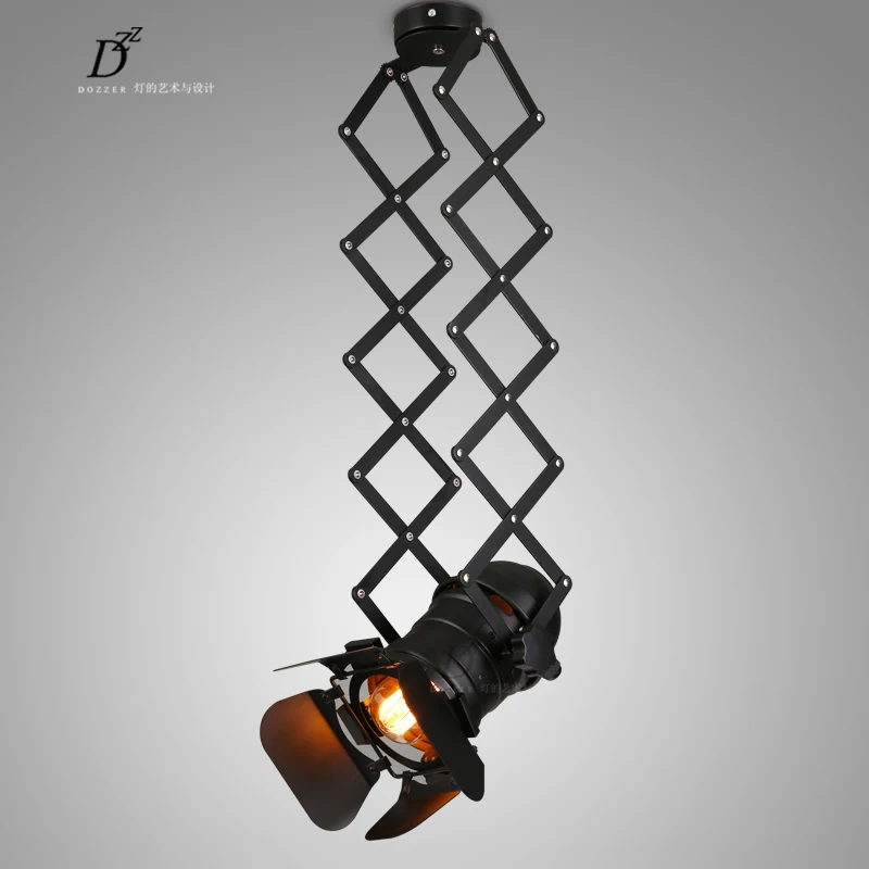 Скандинавский промышленный винтажный Лофт складной потолочный светильник