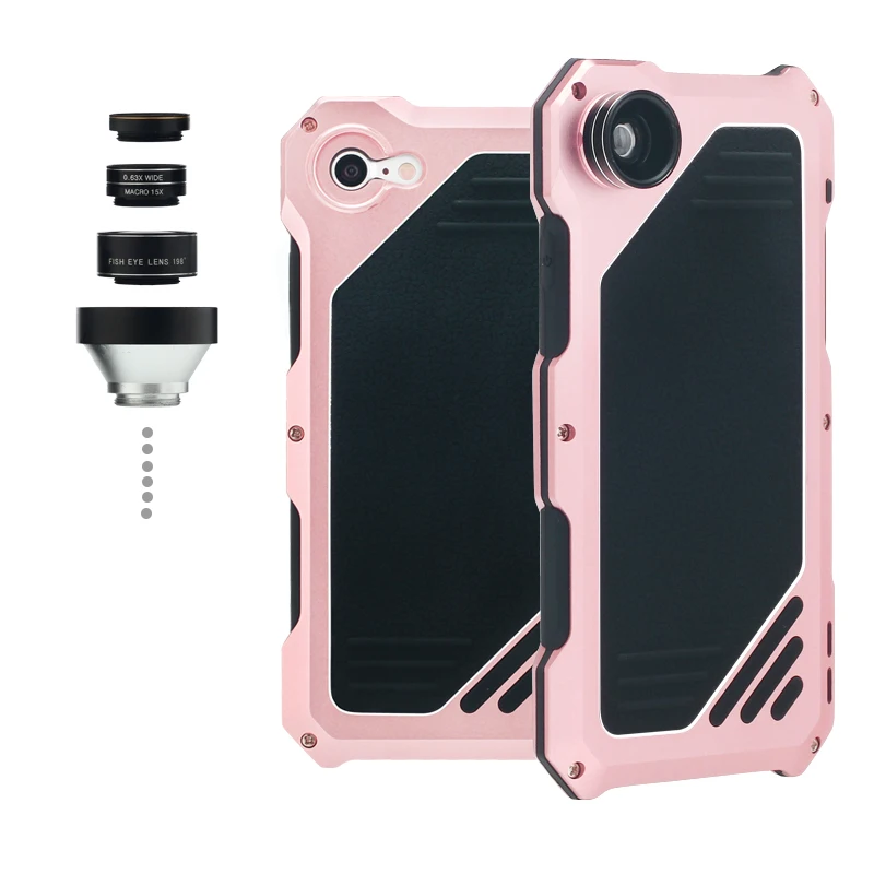 Suntaiho case for iphone 5 6 7 8 X Plus SE Lens 3 in 1 mobile phone lenses fisheye camera lens 15X wide angle macro |