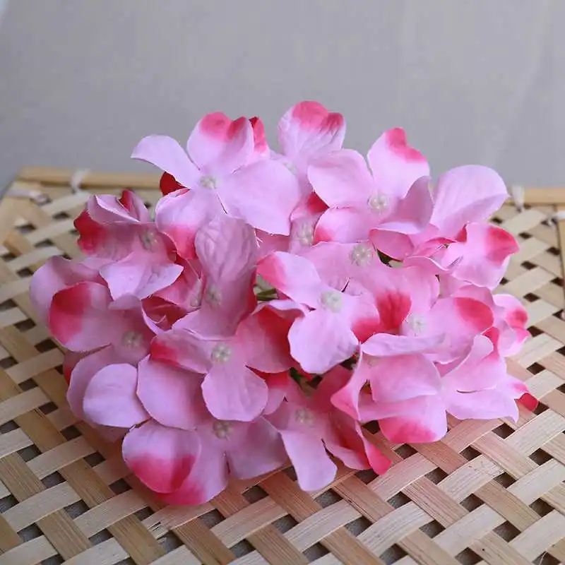 Высокое качество 50 шт./лот DIY для создания искусственных цветов искусственная Гортензия головы букет Рождество свадебное украшение дома 36 цветов - Цвет: 9