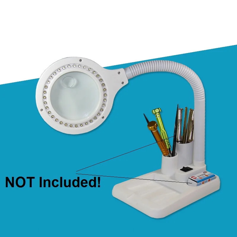 Светодиодная подсветка лупа Настольная лампа для чтения гибкая Сварка