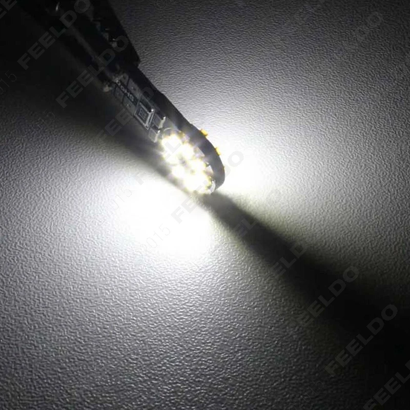 FEELDO 2 шт Белый T10 194 W5W 2W 6500K 216lm 3014 чип 18SMD Canbus автомобильное светодиодное освещение