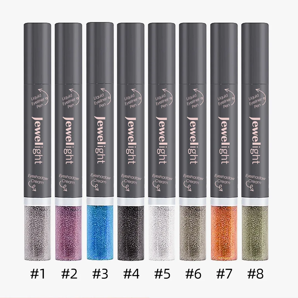 Музыкальная подводка для глаз с цветами 8 видов цветов Двусторонняя черная