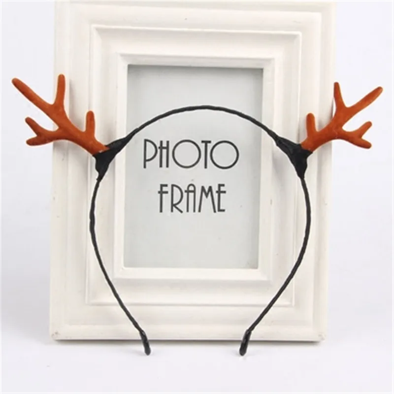 Новинка повязка на голову с оленями и рождественским оленем аксессуары для волос