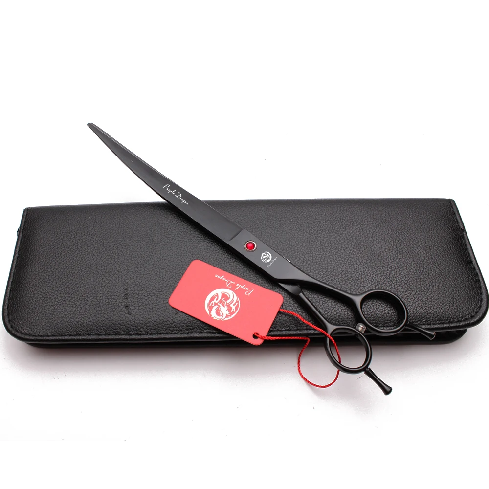 Z4005 9 &quotножницы для ухода за собаками с фиолетовым драконом JP 440C изогнутые