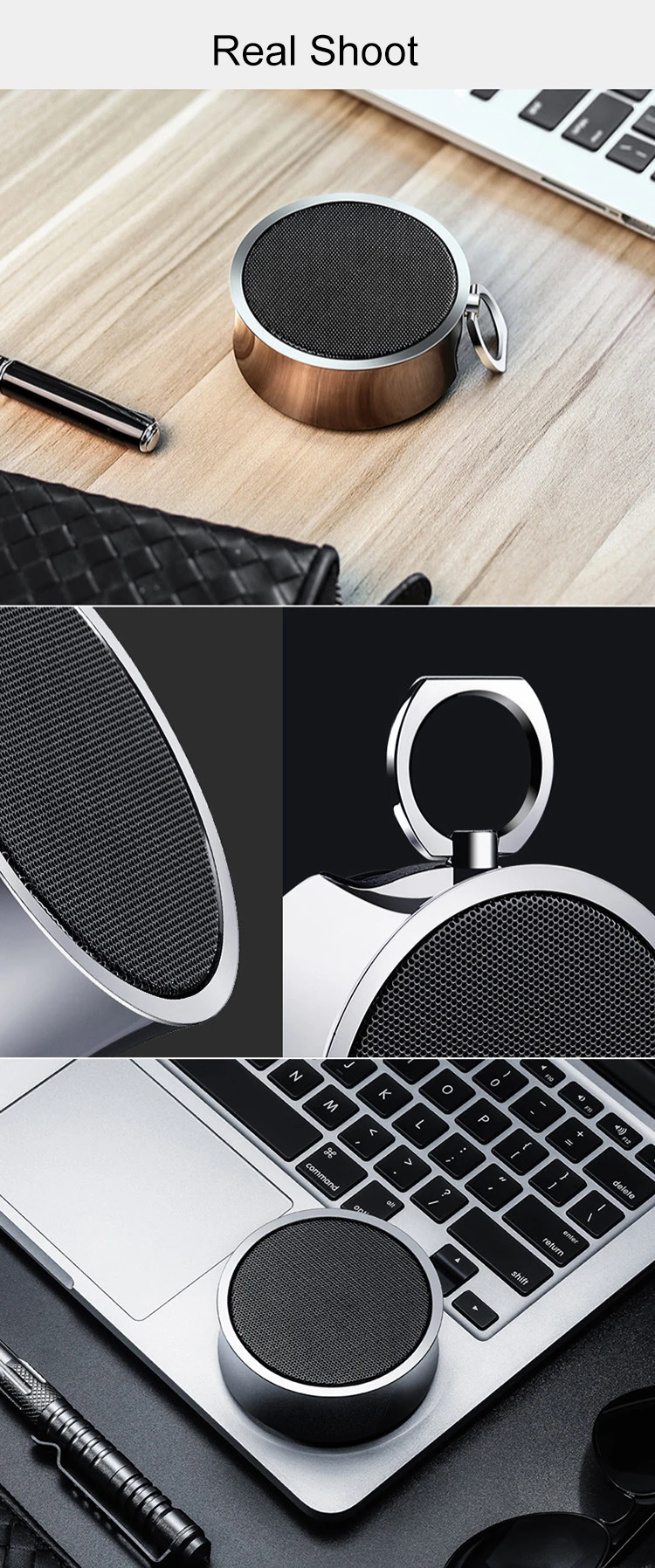 Yescool PMC-02 Bluetooth динамик Новое поступление стерео Hi-Fi супер бас металл CNC портативная Спортивная звуковая коробка Горячая
