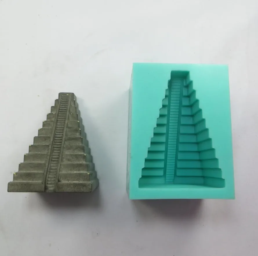 SN0001 силиконовая форма для бетона трапециевидная цементная башня 3D формы цемента