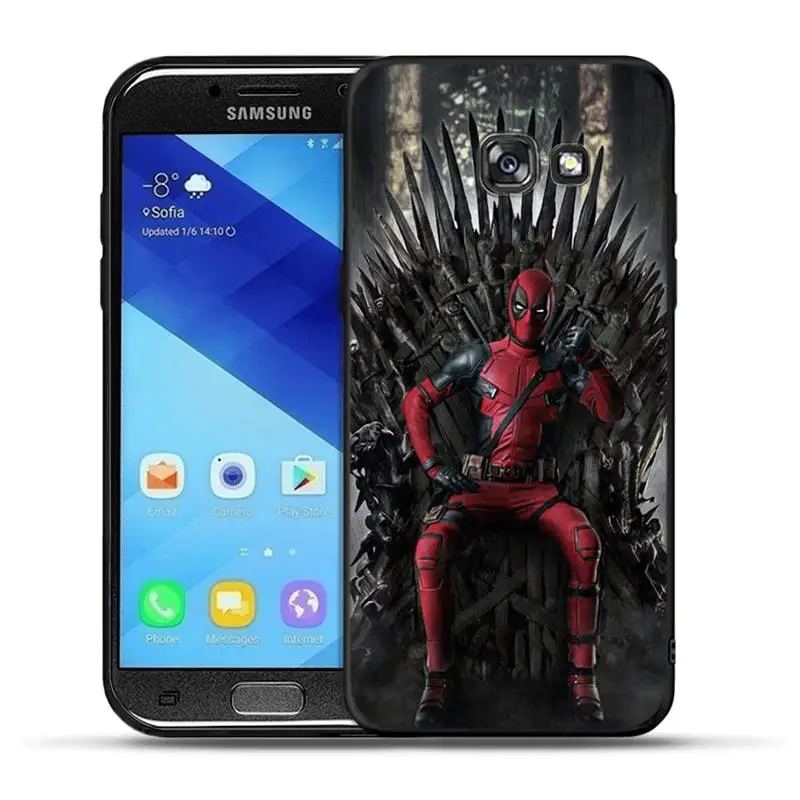 H1180 Принципиально для samsung Galaxy A30 A50 A3 A5 A6 A7 A8 A9 плюс крышка чехол черной Пантеры с изображением дедпула из комиксов Марвел танос ракушками - Цвет: H1180