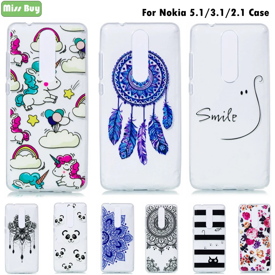 Силиконовый чехол Missbuy для телефона Nokia 5 1 3 2 задняя крышка полная защита Nokia5.1 Fundas