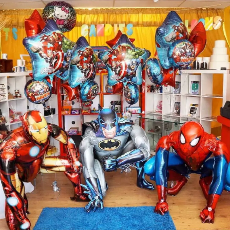 3D паук super hero князья foilBalloon детей подарок на день рождения Super гелием воздушный шар