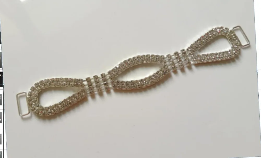 Tangpan 5 шт. длинная искусственная кожа серебряные стразы кристаллы потрясающий