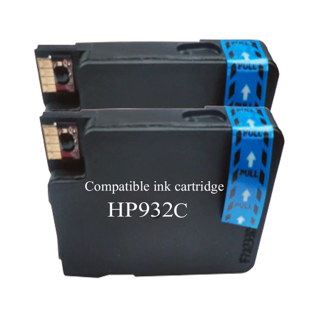 2x совместимые чернильные картриджи для hp 933XL cyan OfficeJet 6600 6700 7110 7510 7610 7512 e All in One