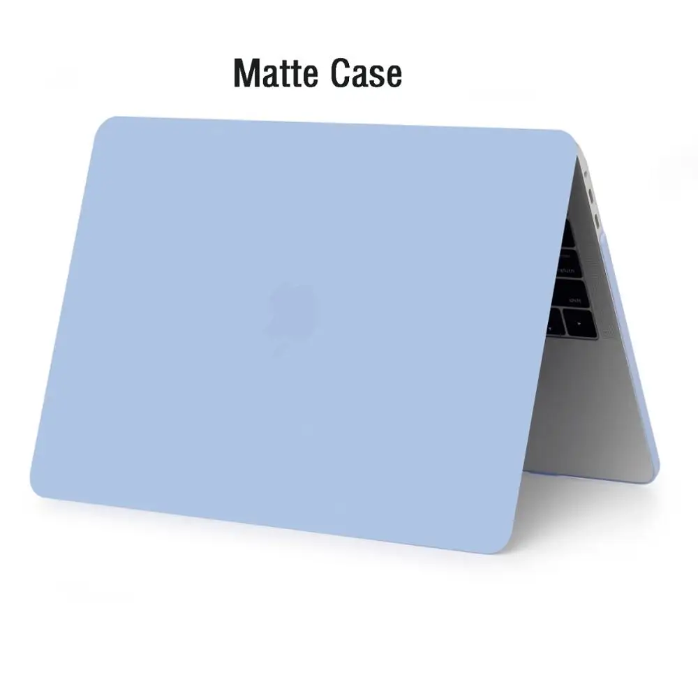 Matte New Blue Чехол для ноутбука Apple MacBook Air Pro retina 11 12 13 15 для mac book Pro 13,3 15,4 дюймов с сенсорной панелью+ крышка клавиатуры - Цвет: Matte New Blue