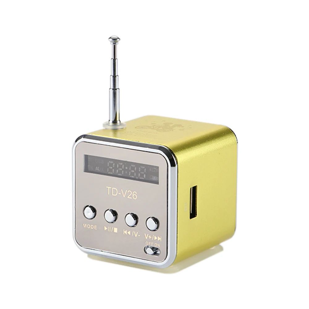 Мини динамик с поддержкой Bluetooth TF USB FM портативный стерео s цифровой ЖК дисплей