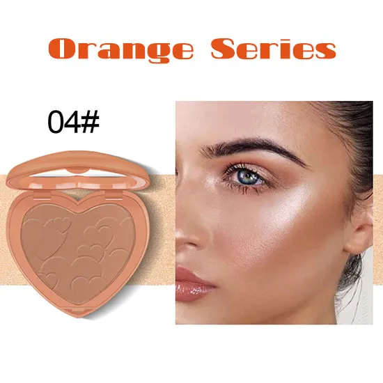 04-orange box Love blushs макияж пудра Макияж rougeing лица осветление цвет Гладкие Румяна естественным образом осветить Косметика Макияж - Цвет: 04-orange box