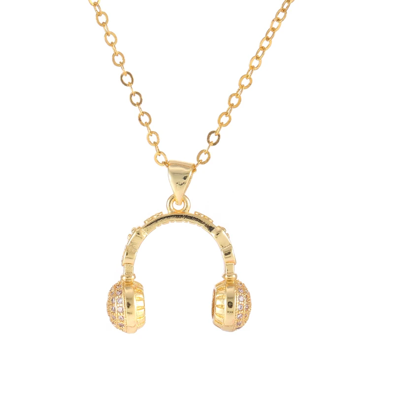 Новые женские модные ювелирные изделия из меди микро проложить Циркон наушники