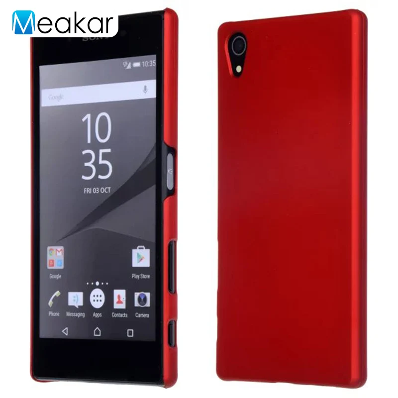 red Coque 5.5For sony Xperia Z5 Премиум чехол для sony Xperia Z5 высокого класса Dual E6833 E6883 E6853 телефона чехол-лента на заднюю панель - Цвет: red