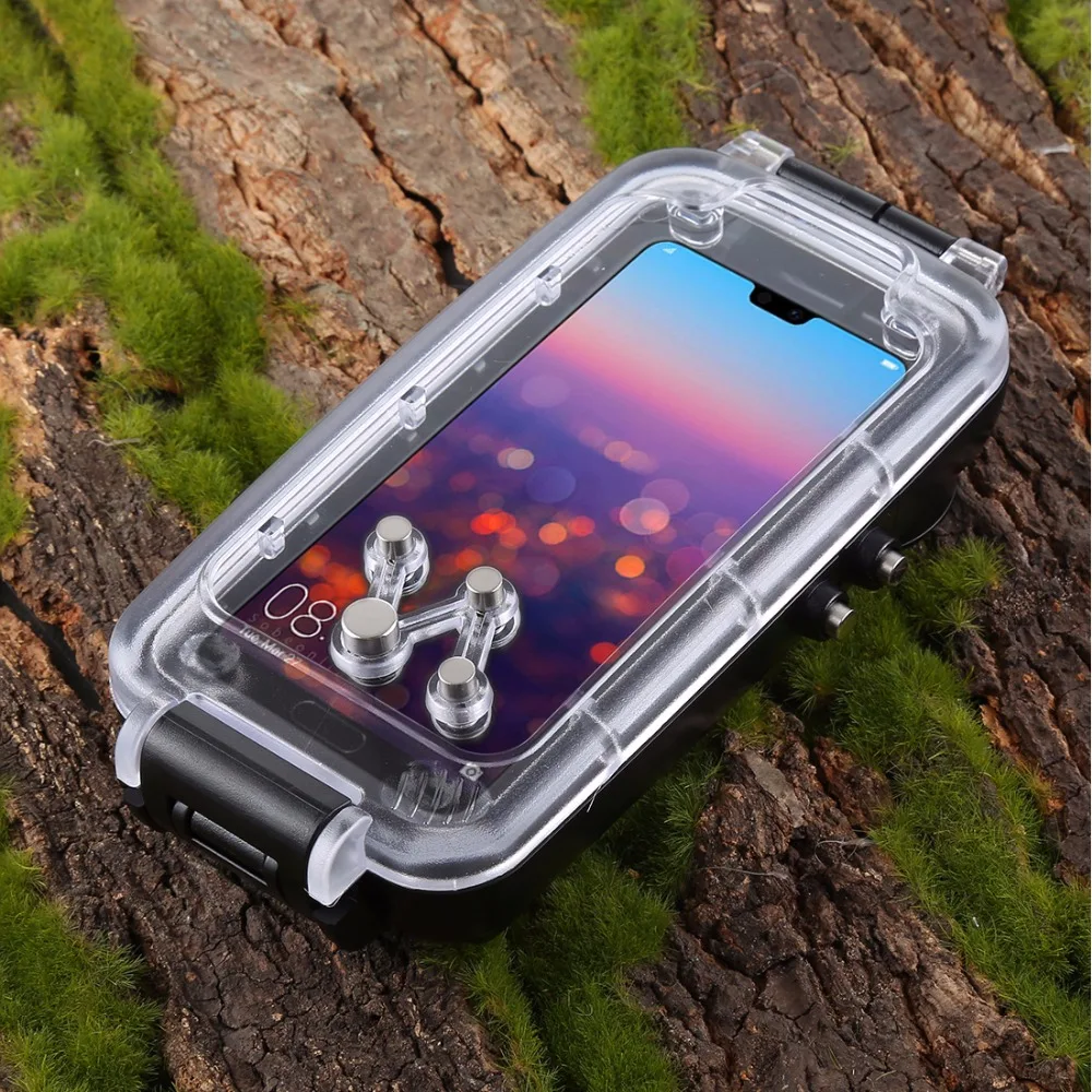 PULUZ 40 м/130 футов Водонепроницаемый чехол для iPhone 7 8 7P 8P XR XS MAX huawei P20 P20 Pro Galaxy S9 s9+ чехол для подводного плавания