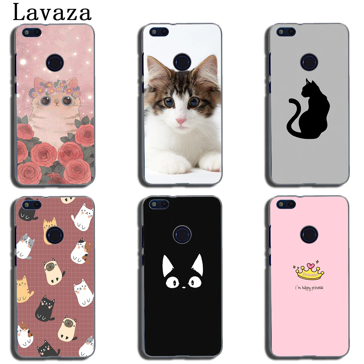 Lavaza мяу милый с капюшоном Китти Кэт платье принцессы жесткий чехол для Huawei Y9 Y7 Prime