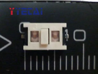 YongYeTai SKQHFJE01 SMD переключатель 3*6 тактовый с двумя красными светодиодными лампами