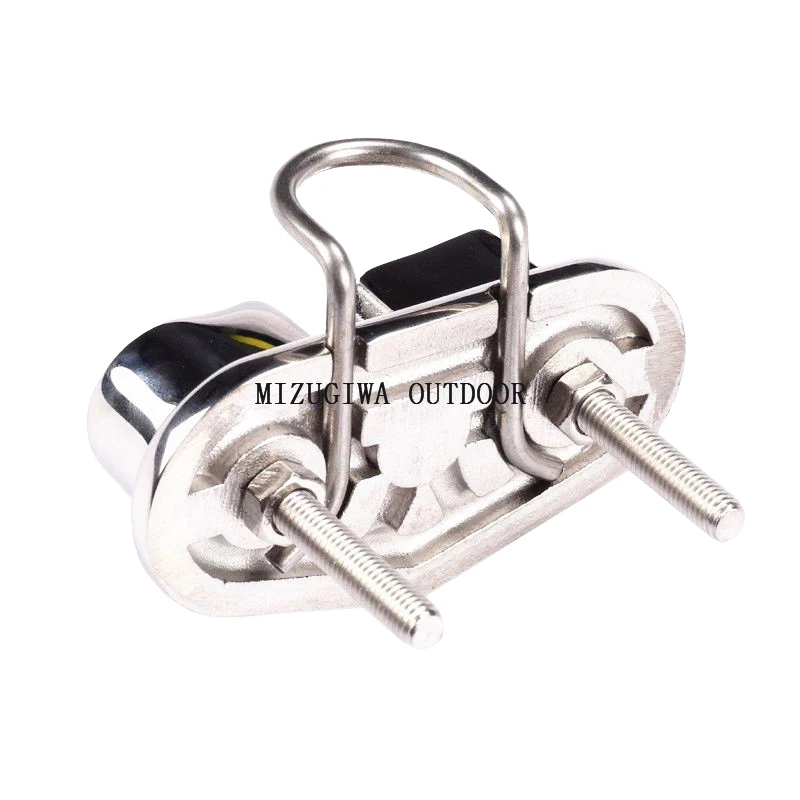 

1pc Mizugiwa Fast Entry 316 Stainless Steel Cam Cleat for Wire Fairlead Mini for rope upto 14mm