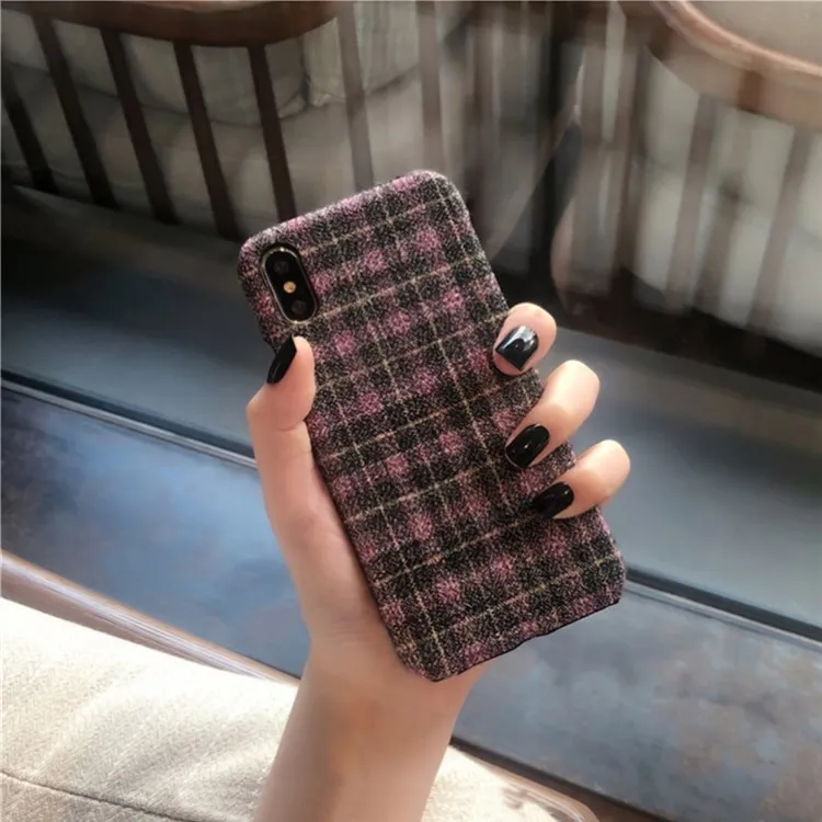 Простой клетчатый плюшевый чехол Wixcen для Huawei Mate 10 Pro P20 жесткий пластиковый Honor 9